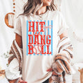 Hit Dang Ball Comfort Colors Baseball Lover Sports Mom Tee Baseball Game Baseball Tailgating Baseball Game (1)