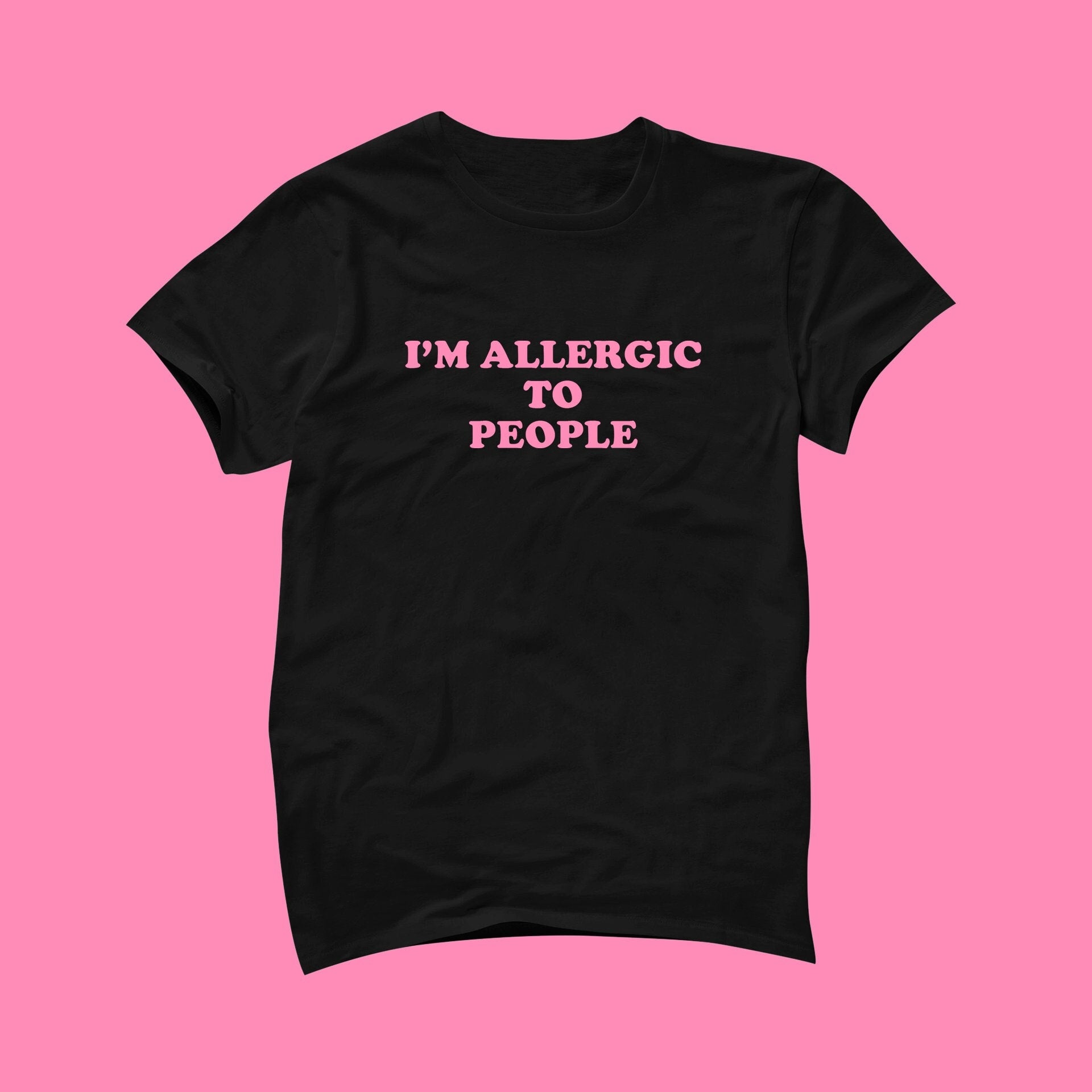 Allergic People Tee Y2k Girlfriend Y2k Tee Unisex T-shirt, Sweatshirt, Hoodie (1)