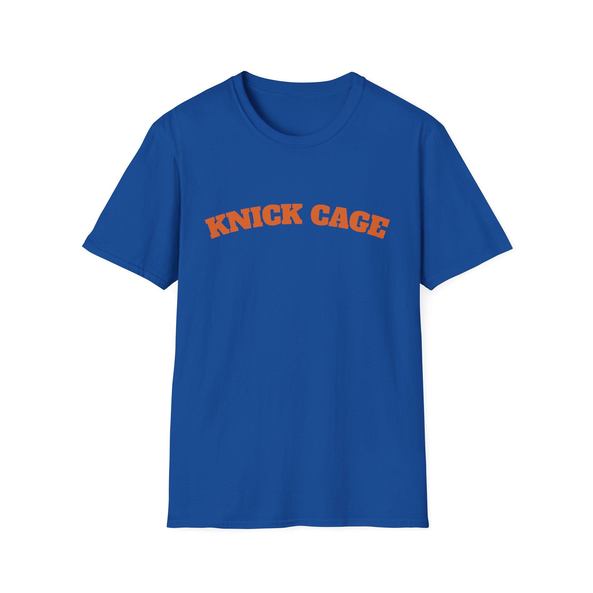 Knick Cage Oversized Fit Retro Arch Lettering Basketball Name Tee Celebrity Inspired Nba (2)