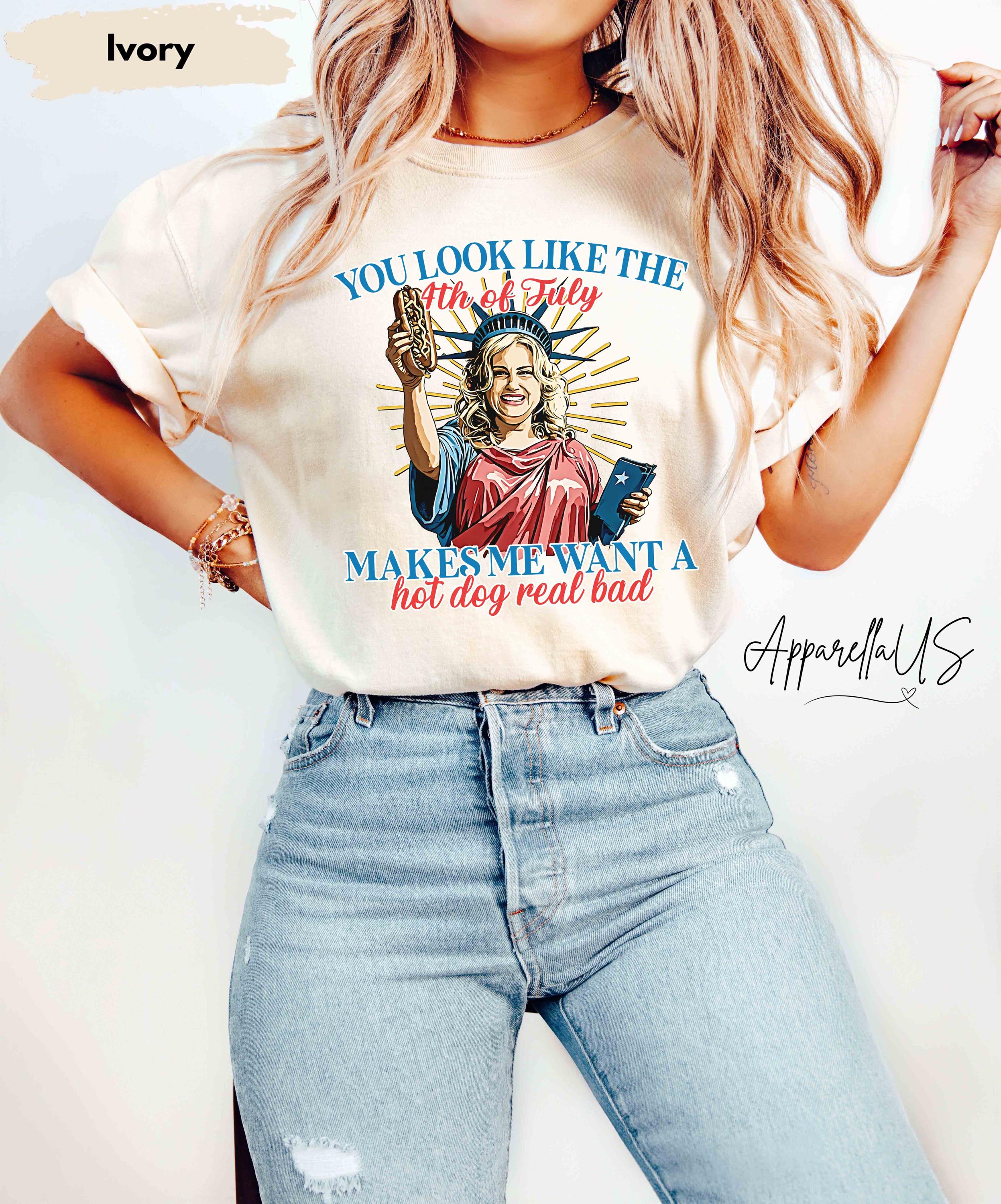 Comfort Colors Like 4th July Tee Makes Want Dog Real Bad Independence Day 4th July Gif (2)