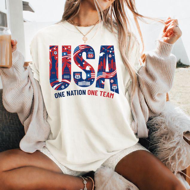 Usa Soccer Fan 2026 Custom Country Canada Mexico Comfort Colors International Football Tee World Soccer Game Day (2)