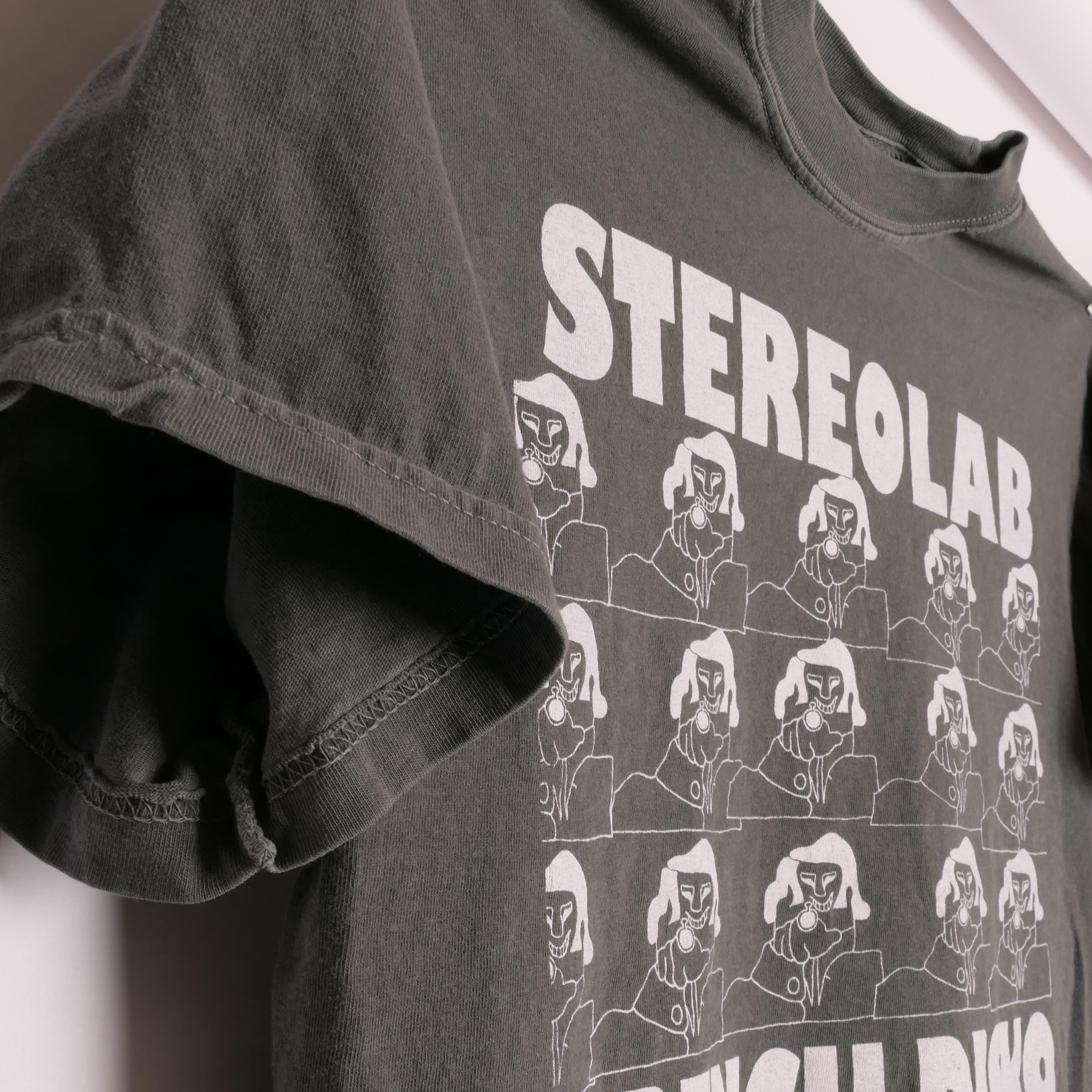 Stereolab French Disko Tee Peng Cliff Super 45 French Paris France Electronic Art Music Pop Band Tour Heavyweight Faded Med (2)
