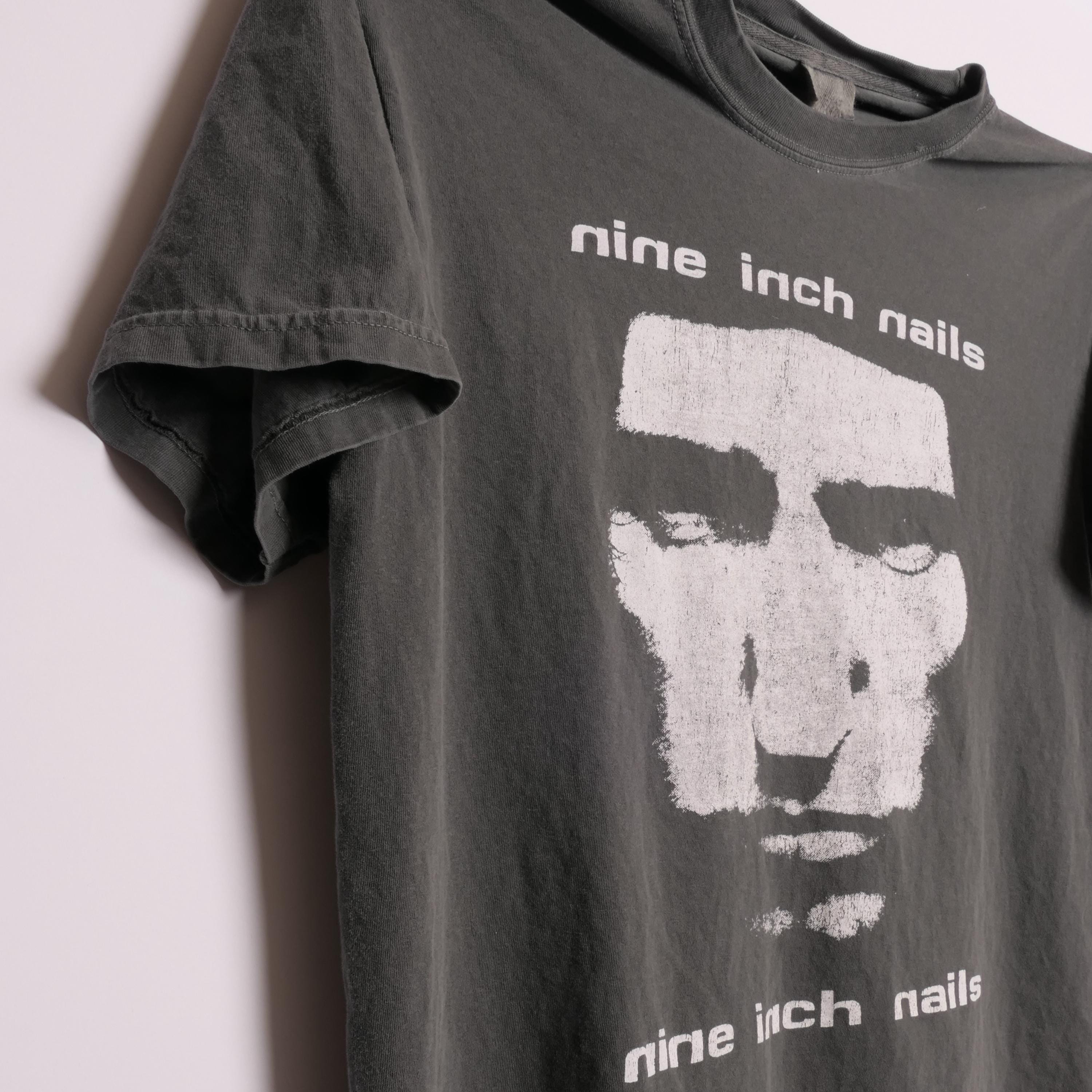 Nine Inch Nails Nin Downward Spiral Band Tee Industrial Post Metal Experimental Metal Ultra Faded Boxy Glam Rock Alternative Xl (2)