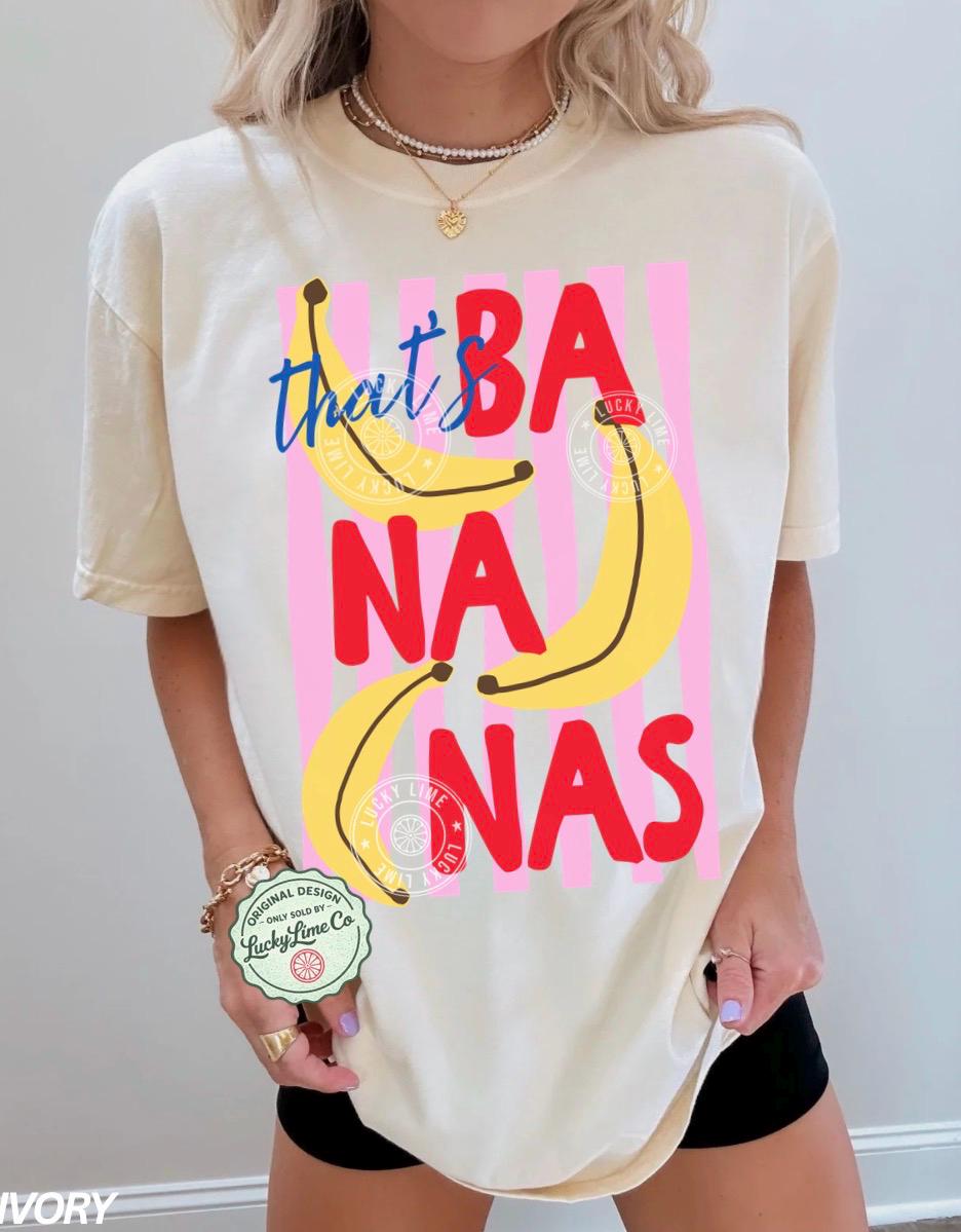 Bananas Summer Fruit Food Pun Retro Banana Summer Comfort Colors (2)