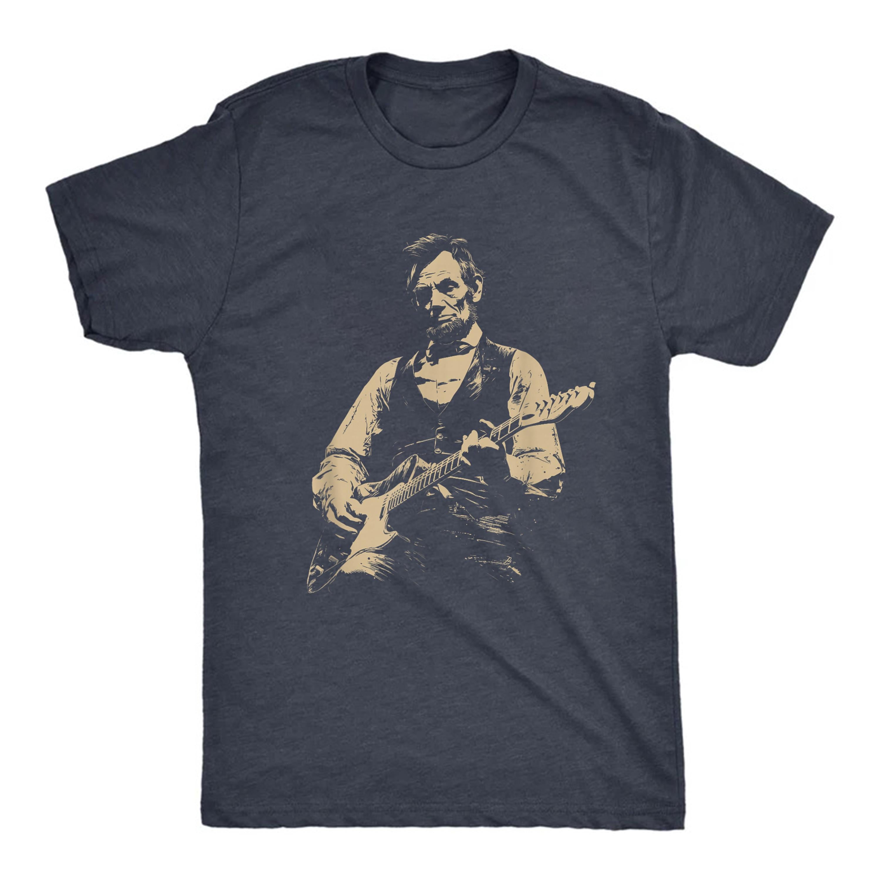 Abraham Lincoln Guitar Retro Political Humor Tee Unisex T-shirt, Sweatshirt, Hoodie (2)