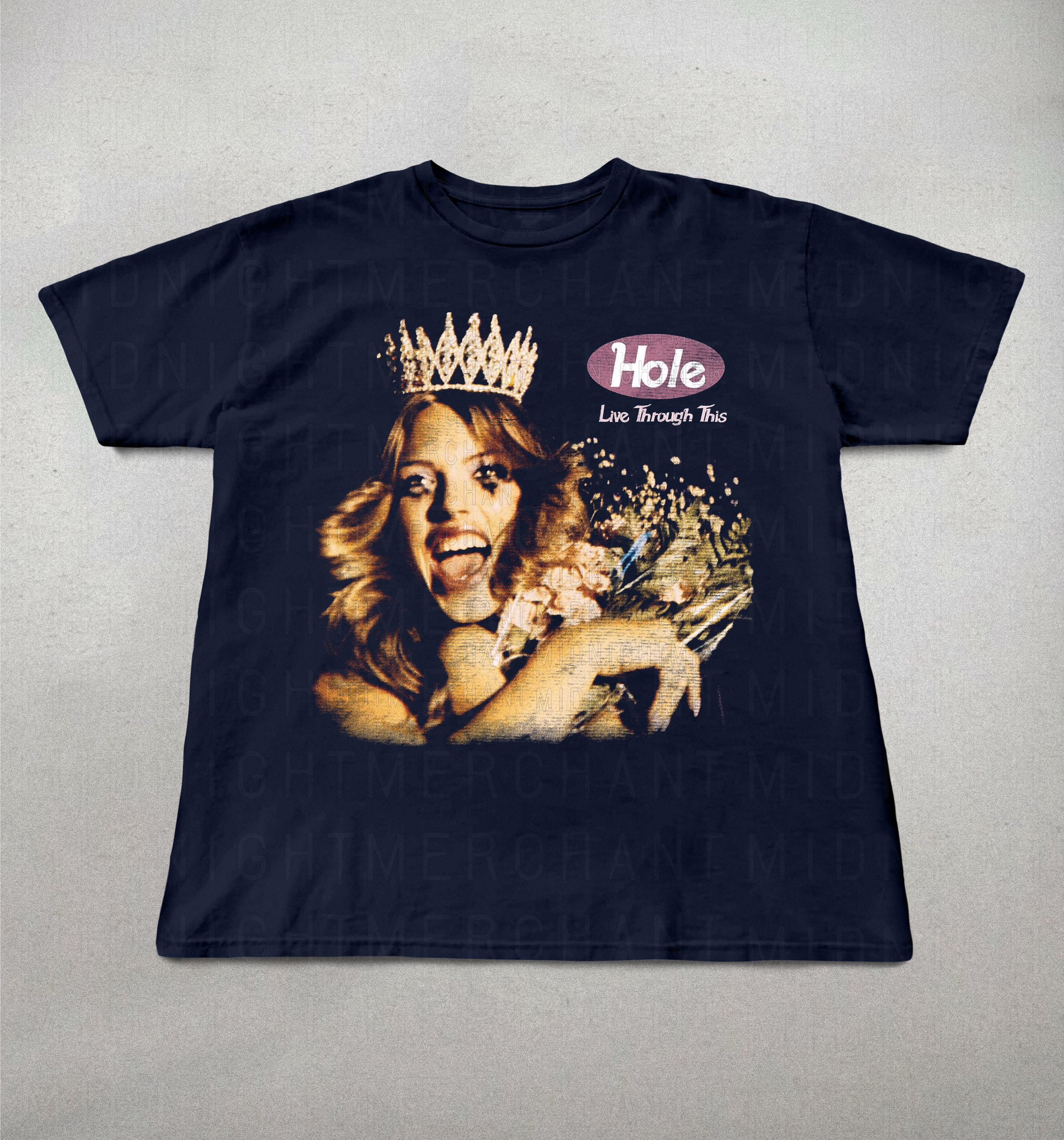 Hole Band Live Through 90s Band Tees Retro Alt Rock Tee (2)