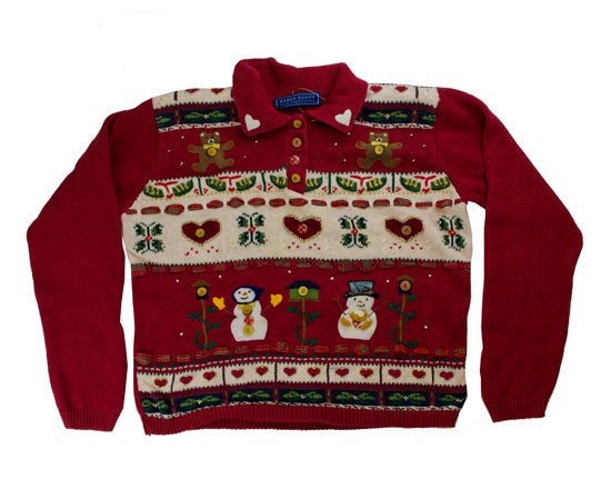 Ribbon Work-Small Christmas Sweater