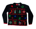 Plaid Snowflakes-Small Christmas Sweater