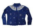 Silver Snowflakes-Medium Christmas Sweater