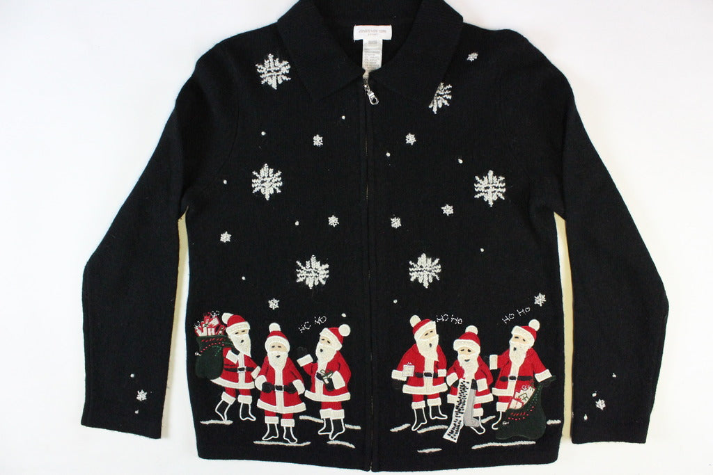 Singing Santas, Small, Christmas sweater