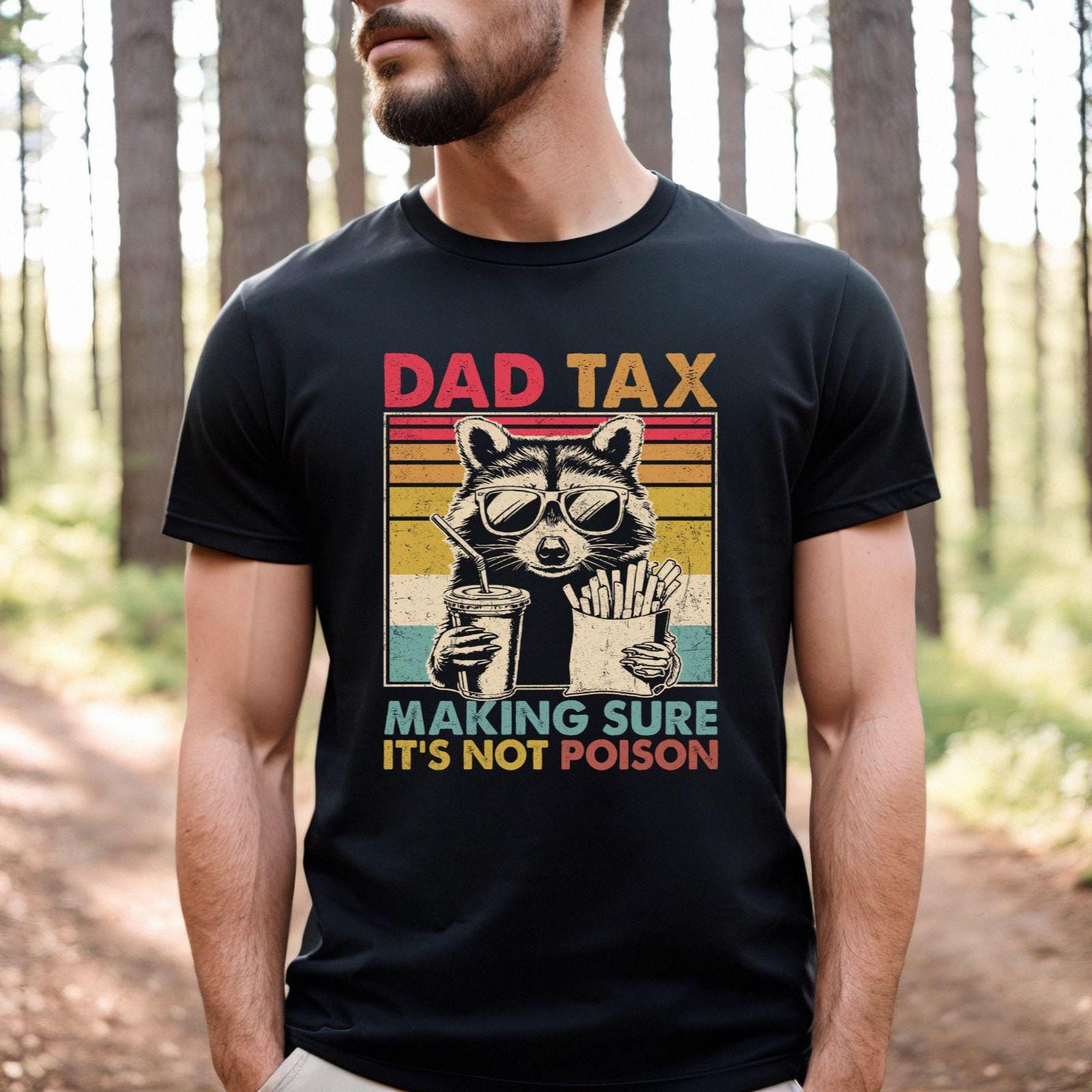 Dad Tax Racoon Dad Retro Dad Fathers Day Dad Birthday Dad Dad Tax Dad Tee Dad (3)