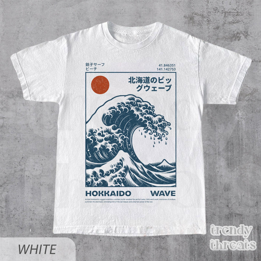 Hokkaido Wave Retro Japanese Surf Ukiyo-E Wave Vintage Japan Beach (3)
