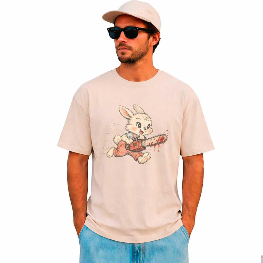 Chainsaw Bunny Horror Vintage Rabbit Retro Unisex T-shirt, Sweatshirt, Hoodie (3)