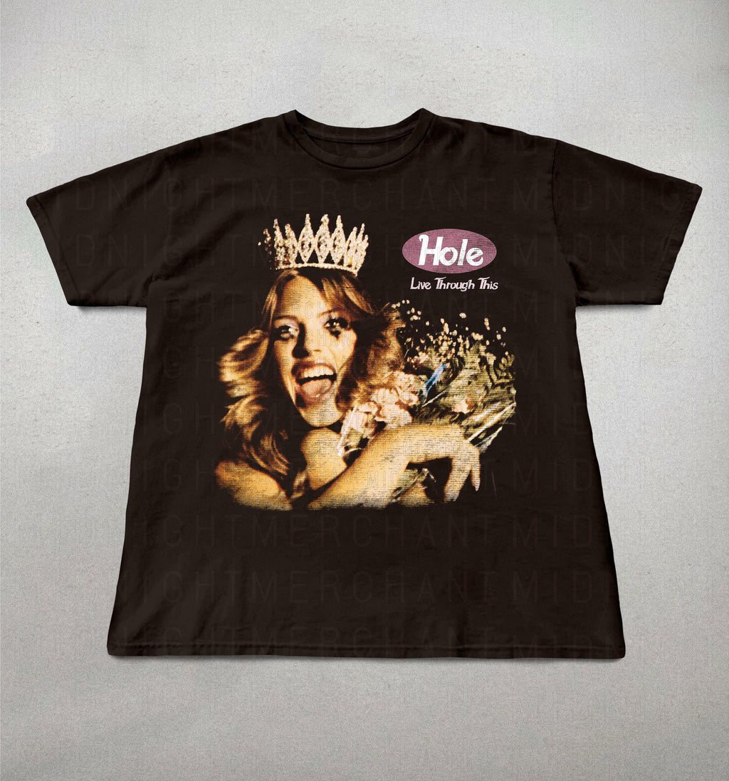 Hole Band Live Through 90s Band Tees Retro Alt Rock Tee (3)
