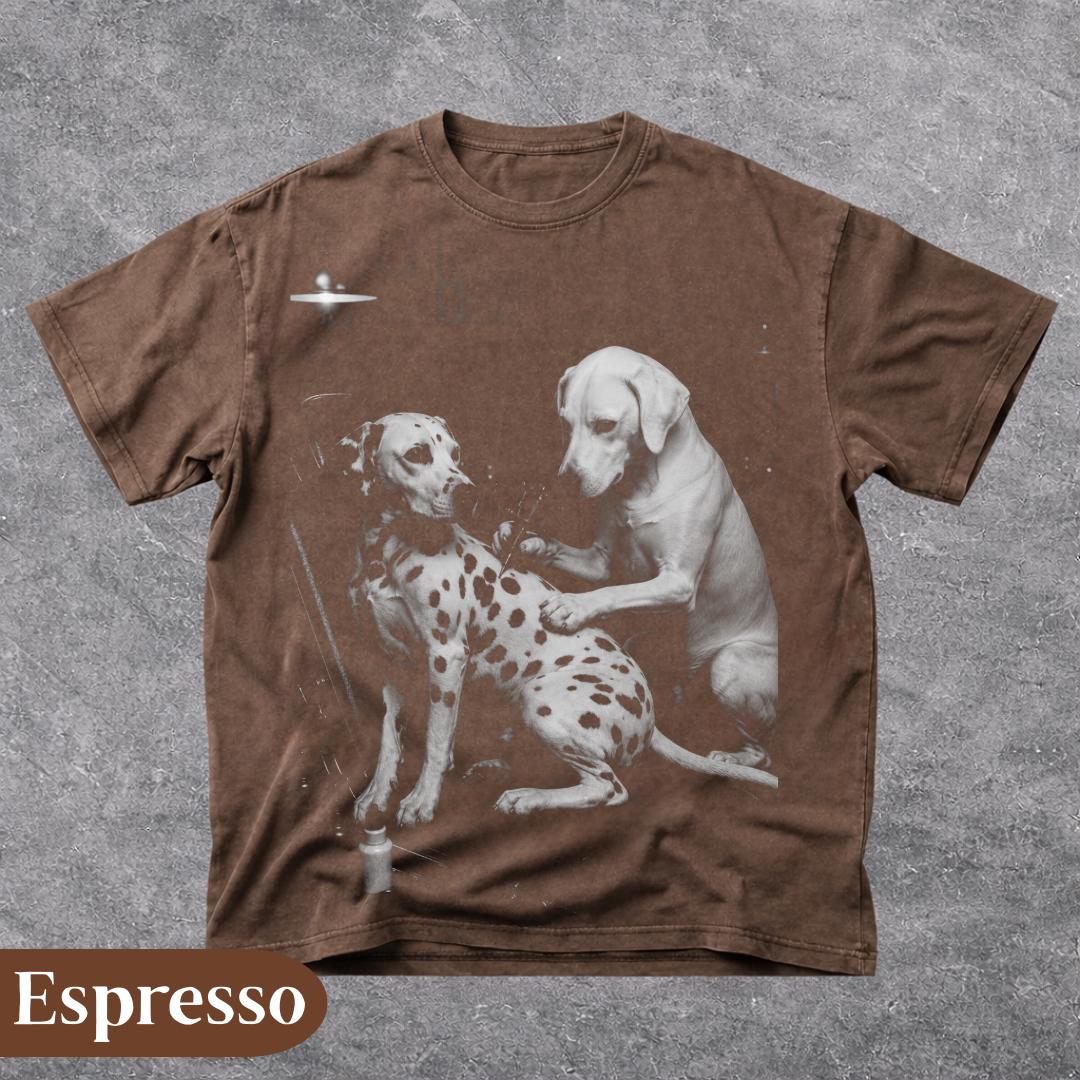 Retro Dalmatian Tattoo Artist Meme Dog Lover Vintage Canine Comfort Colors (3)