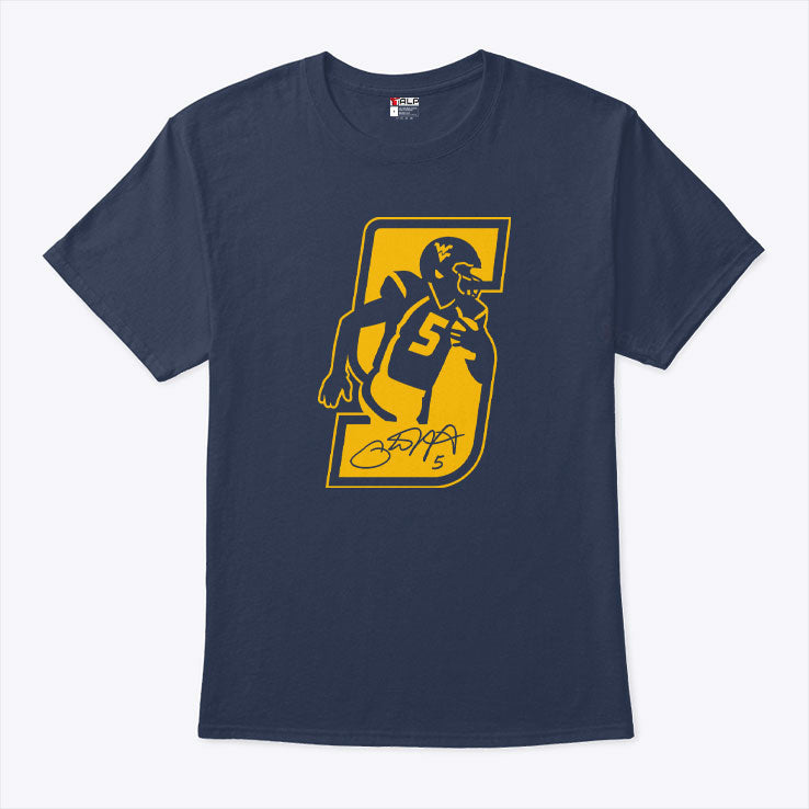 Pat White West Virginia Mountaineers Player Signature T Shirt