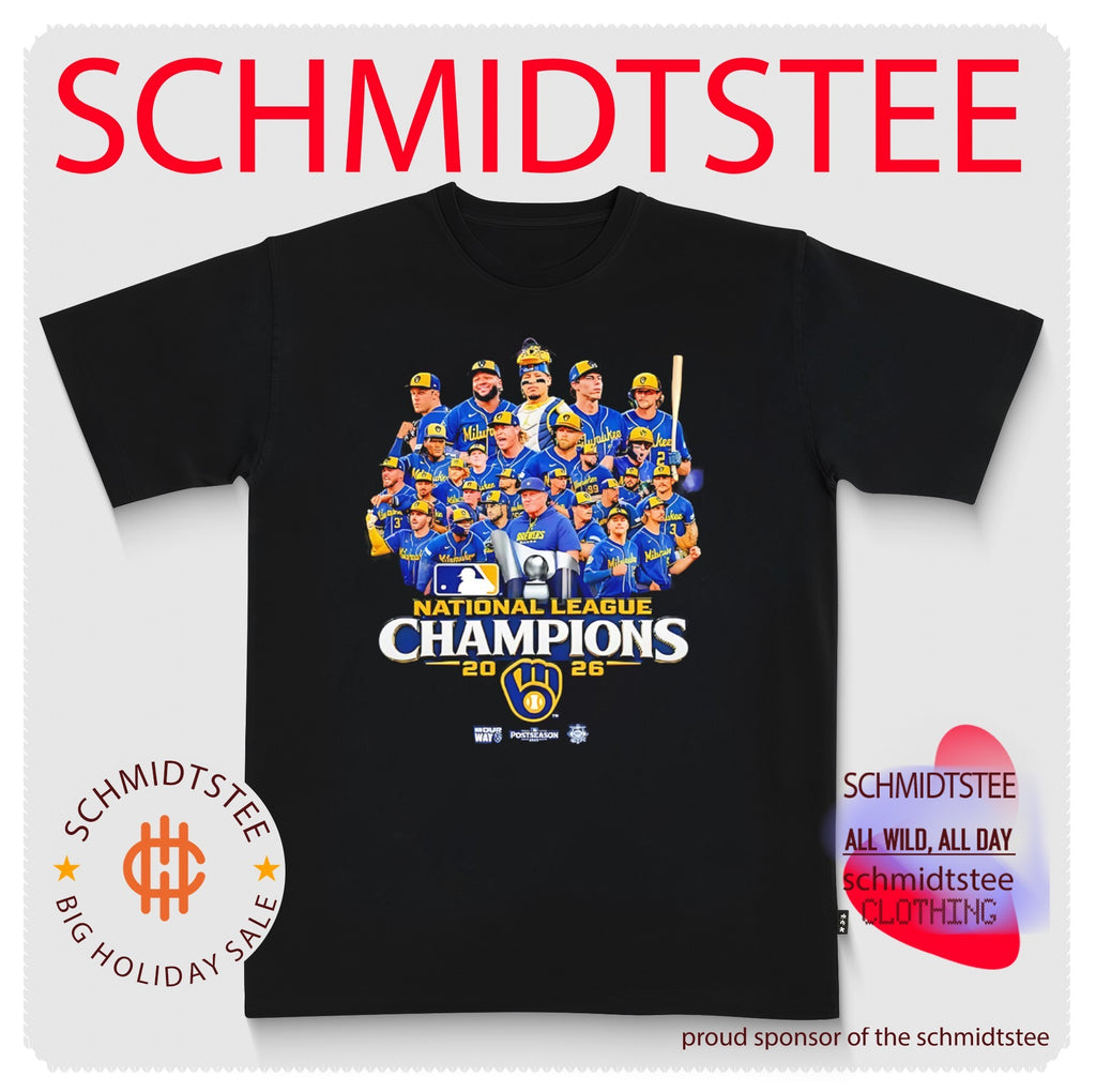 2026 NLCS National League Champions Milwaukee Brewers player collage shirt