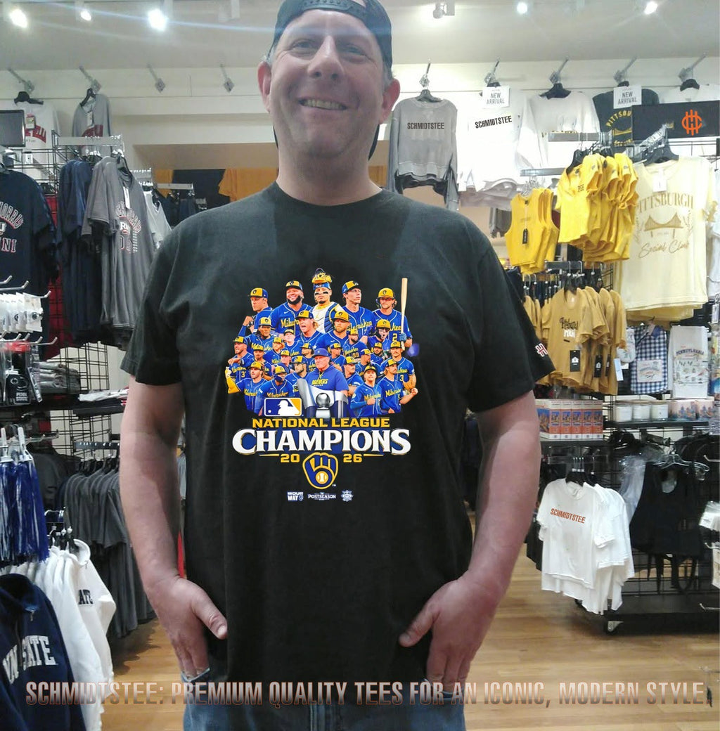 2026 NLCS National League Champions Milwaukee Brewers player collage shirt