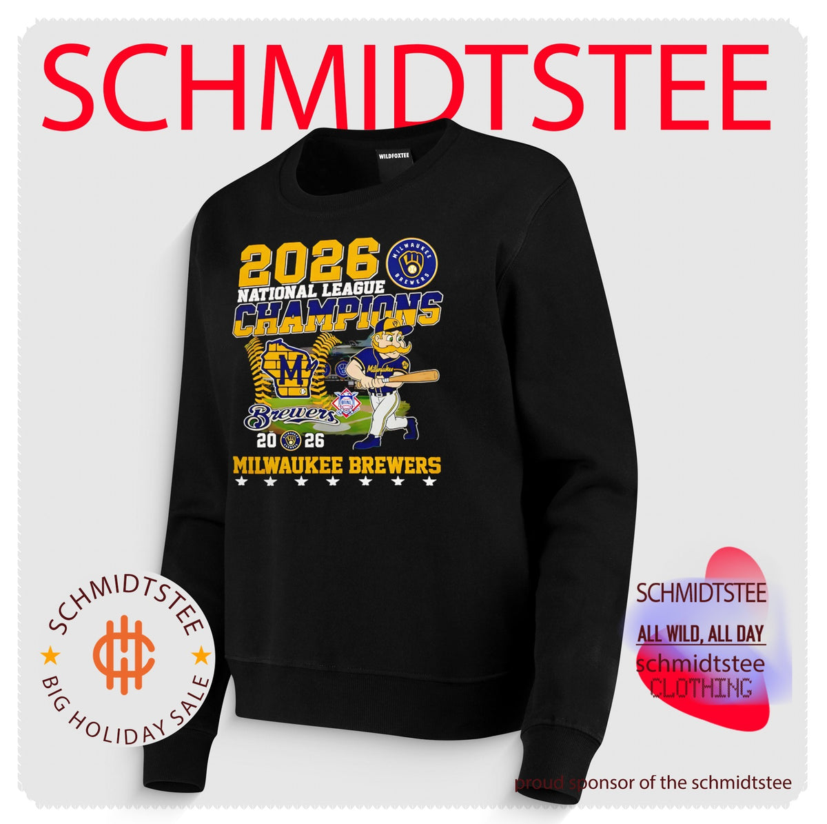 2026 National League Champions Milwaukee Brewers Mascot shirt