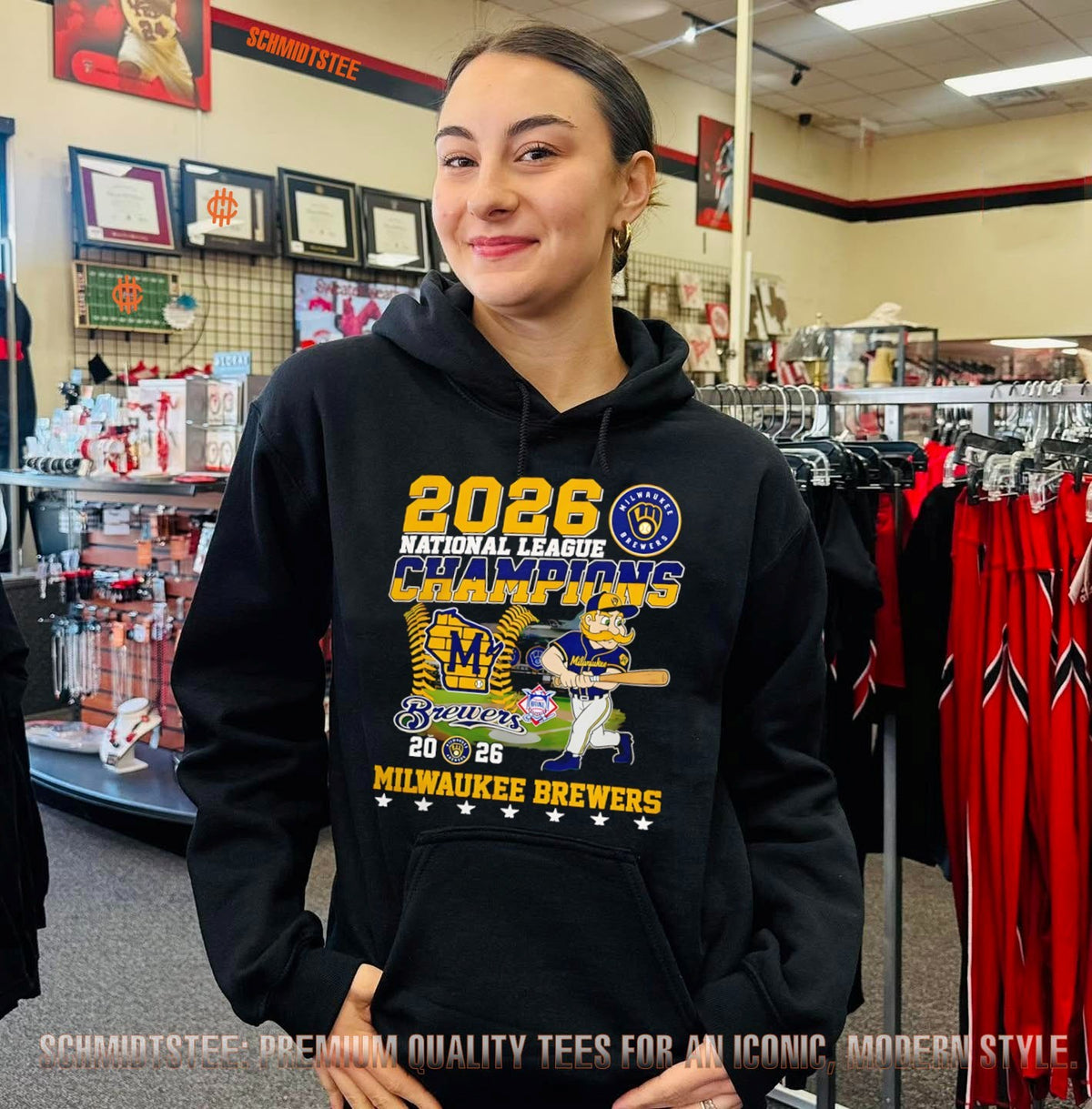 2026 National League Champions Milwaukee Brewers Mascot shirt