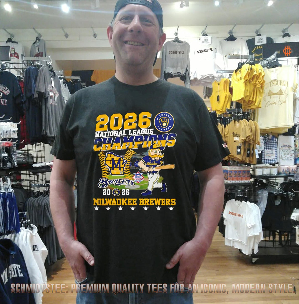 2026 National League Champions Milwaukee Brewers Mascot shirt