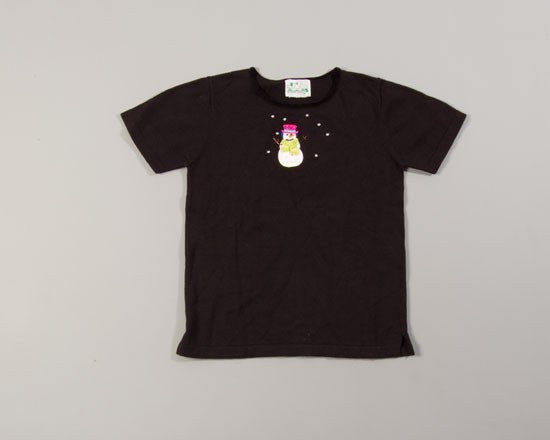 Snowman with Green Scarf-Small Christmas Sweater
