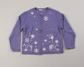 Snowflakes at Night-Large Christmas Sweater