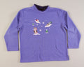 Sledding Snowmen-Large Christmas Sweater