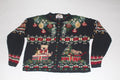 Ready for Christmas with ornaments, bear and Christmas tree, Medium, Christmas sweater