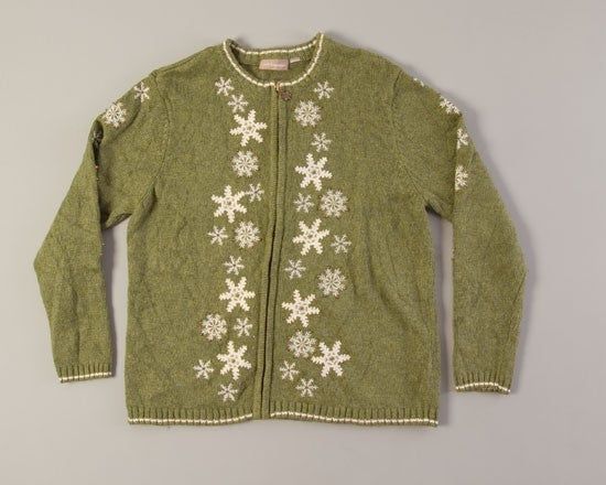 Snowflakes Gently Falling-Medium Christmas Sweater