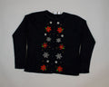 Pretty Poinsettias-Medium Christmas Sweater