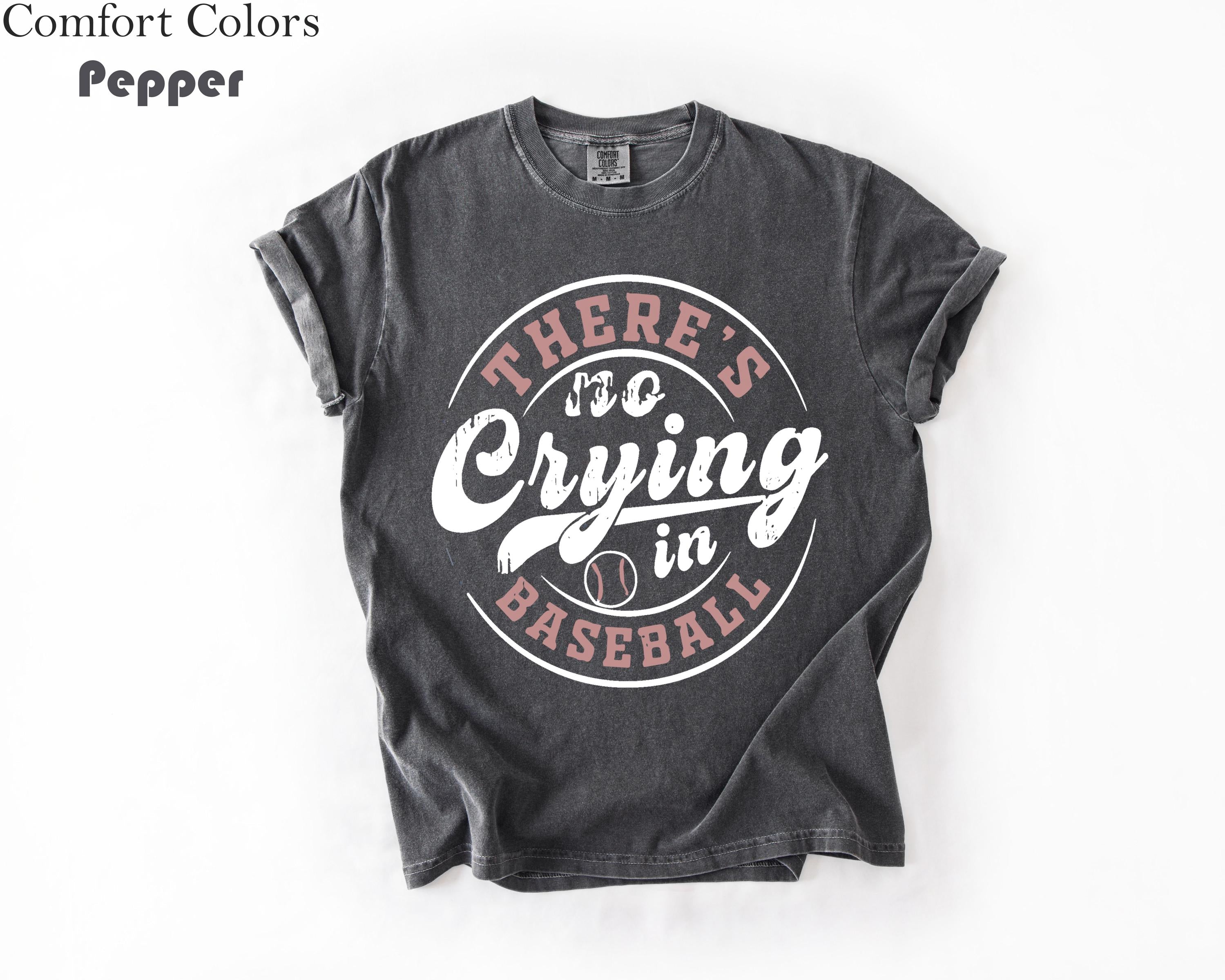 Comfort Colors Baseball Crying Baseball Baseball Game Day Baseball Mom Baseball Tee (5)