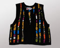 Multi-Colored Vertical lines-Small Christmas Sweater