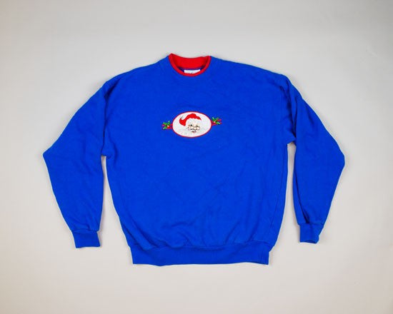 Peeking Santa-Large Christmas Sweater