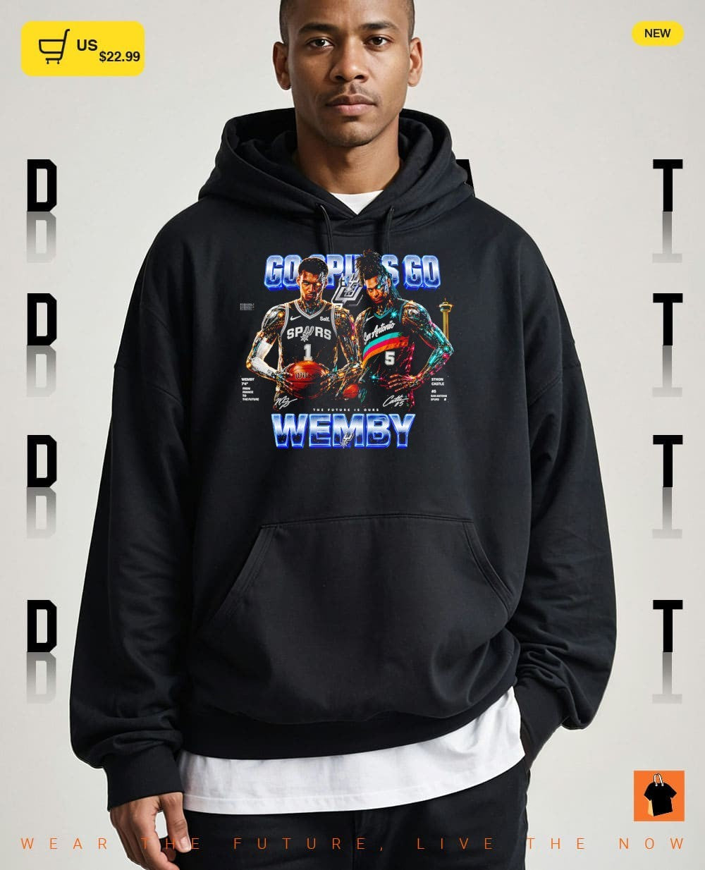 Victor Wembanyama and Stephon Castle Best Seller Go Spurs Go Wemby San Antonio Spurs Basketball shirt