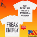 5sos Freak Energy Aug 1 The Salt Shed Chicago Il Aftershow Official Lolla Lollapalooza T-shirt