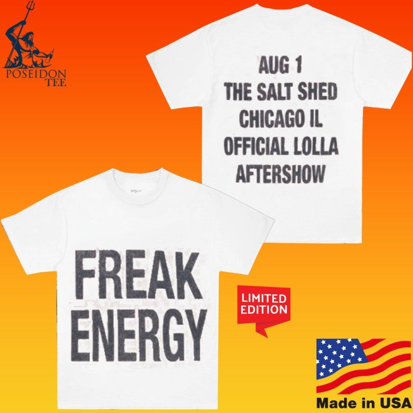 5sos Freak Energy Aug 1 The Salt Shed Chicago Il Aftershow Official Lolla Lollapalooza T-shirt