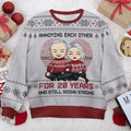 Annoying Couple For Years - Personalized Custom Unisex Ugly Christmas Sweatshirt, Wool Sweatshirt, All-Over-Print Sweatshirt - Gift For Couple, Husband, Wife