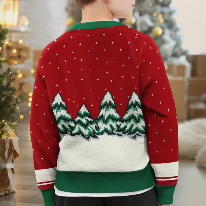 Best Cat Brother & Cat Sister Ever - Personalized Custom Unisex Ugly Christmas Sweatshirt, Wool Sweatshirt, All-Over-Print Sweatshirt - Gift For Cat Lovers, Kids