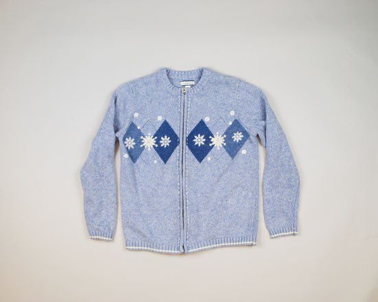 Powder Blue Christmas-Small Christmas Sweater