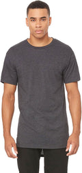 Bella + Canvas Men's Long Body Urban T-Shirt 3XL DARK GRY HEATHER
