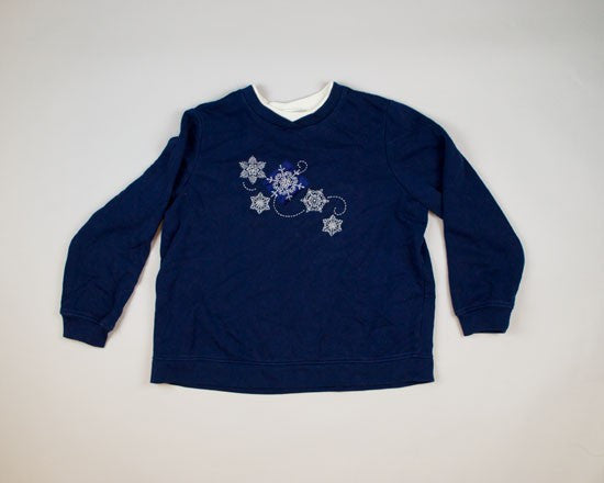 Snowflakes-Large Christmas Sweater
