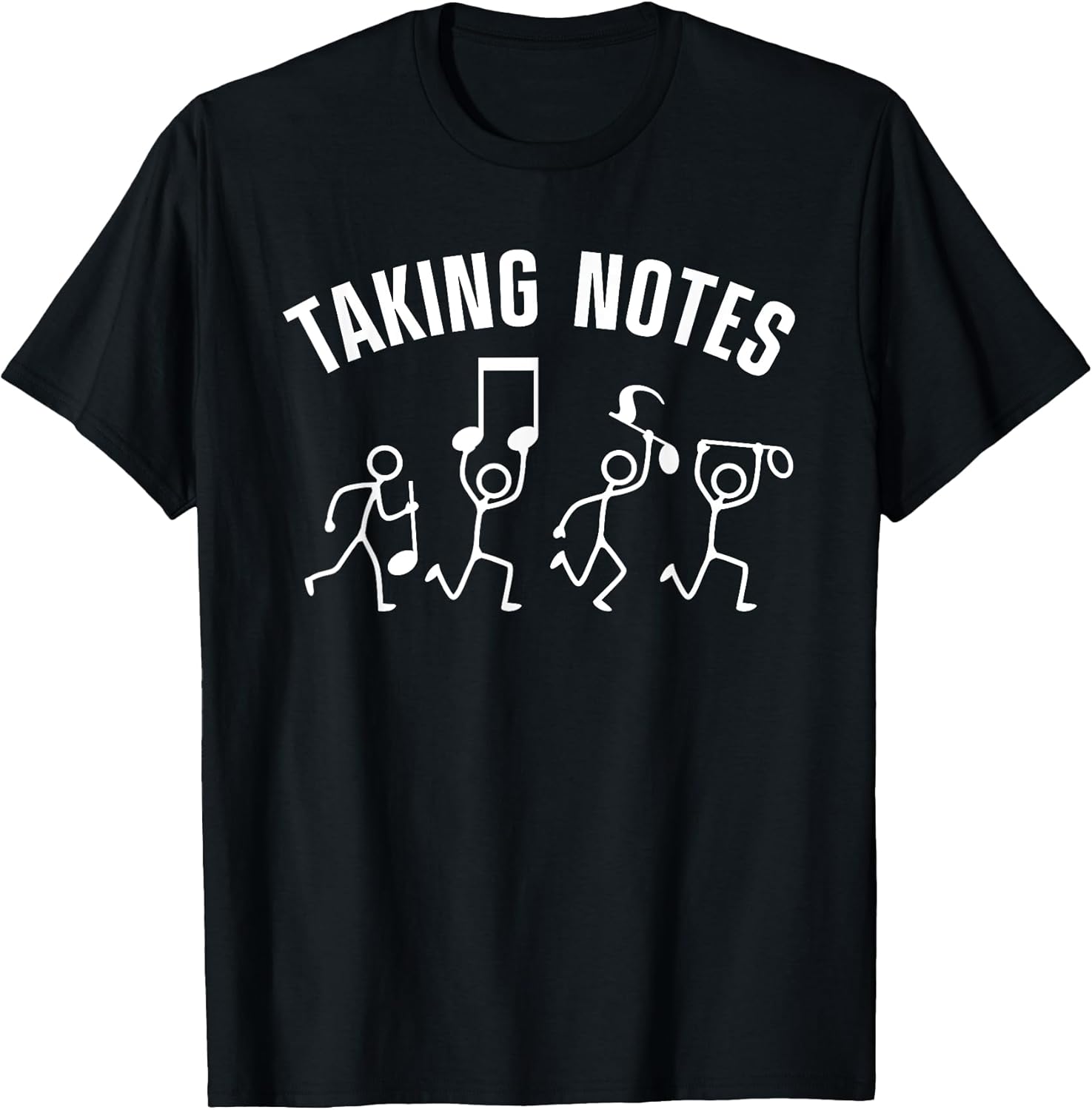 Funny Music Art for Men Women Musical Note Gag Music Lover T-Shirt