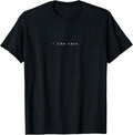 I Like Cats Cat Lover Funny Cat Minimalist Subtle Cat T-Shirt