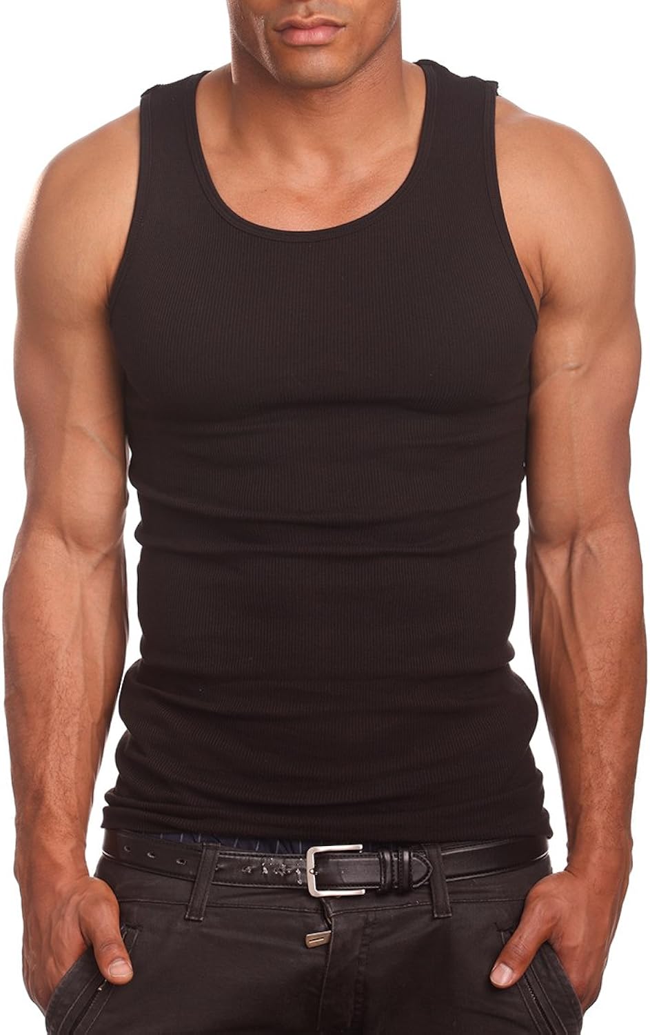 Mens A-Shirts 3 Pack Undershirt