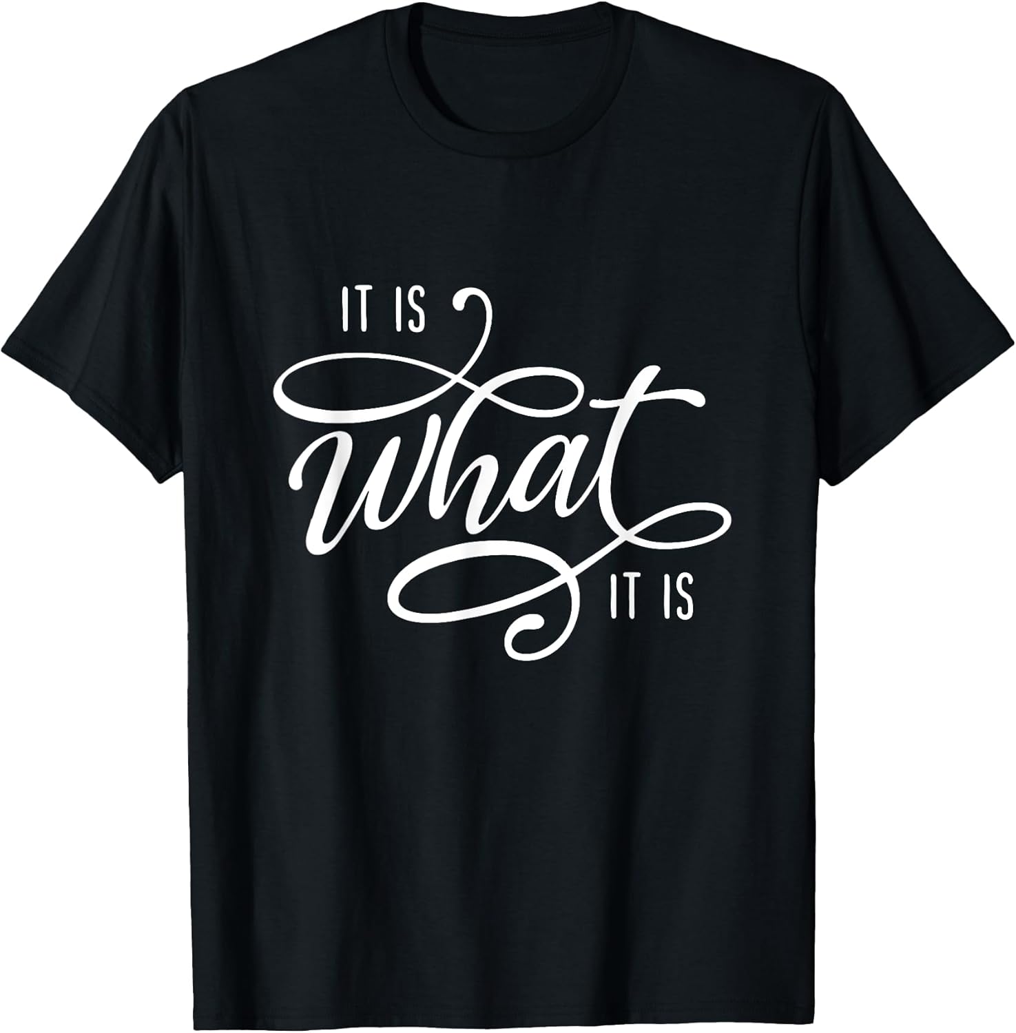 It Is What It Is Humor Sarcastic Statement Quote T-Shirt