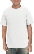 Boys Short Sleeve Shirts Kids Summer Crewneck T-Shirts Casual Tops Tees 5-14 Years