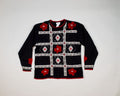 Red Holiday Flowers-Small Christmas Sweater
