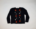 Poinsettias With Snowflakes-Small Christmas Sweater