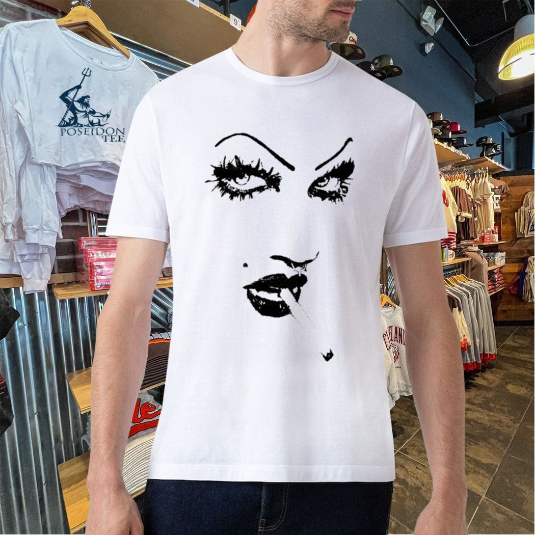 6arelyhuman Digital Dancer Face Card T-shirt
